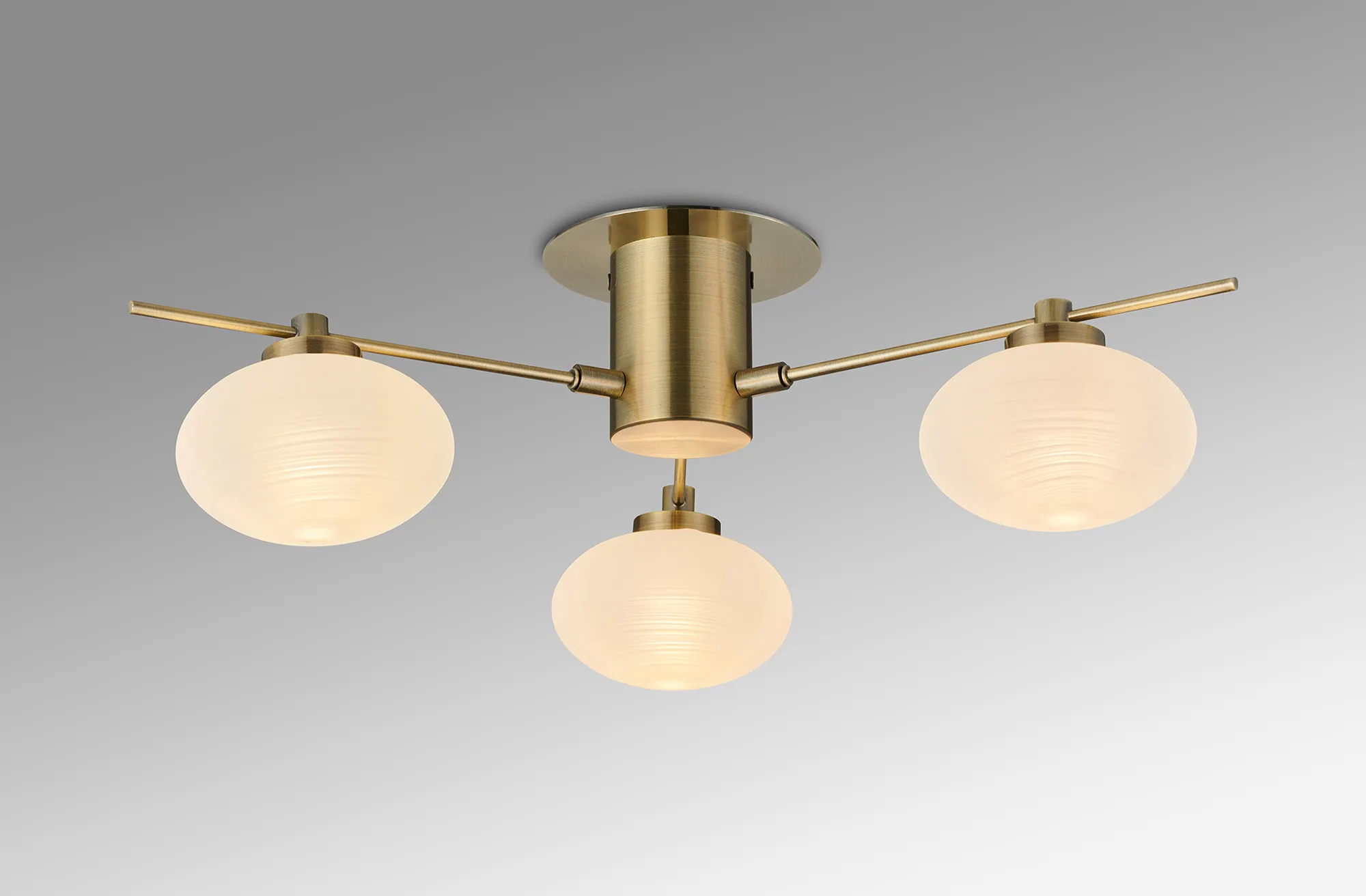 Addie Antique Brass Ceiling Lights Deco Multi Arm Fittings